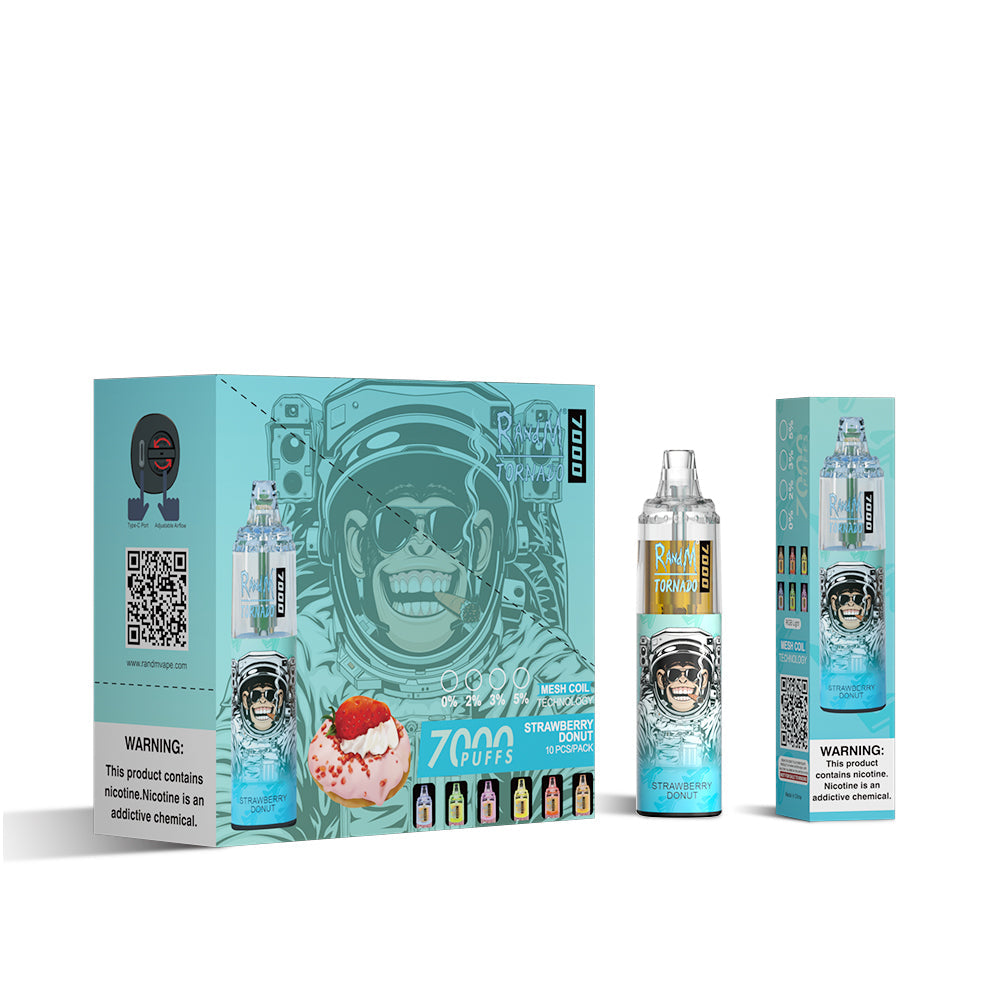 RAndM Tornado 7000 Caladas Vape Desechable (Caja de 10)