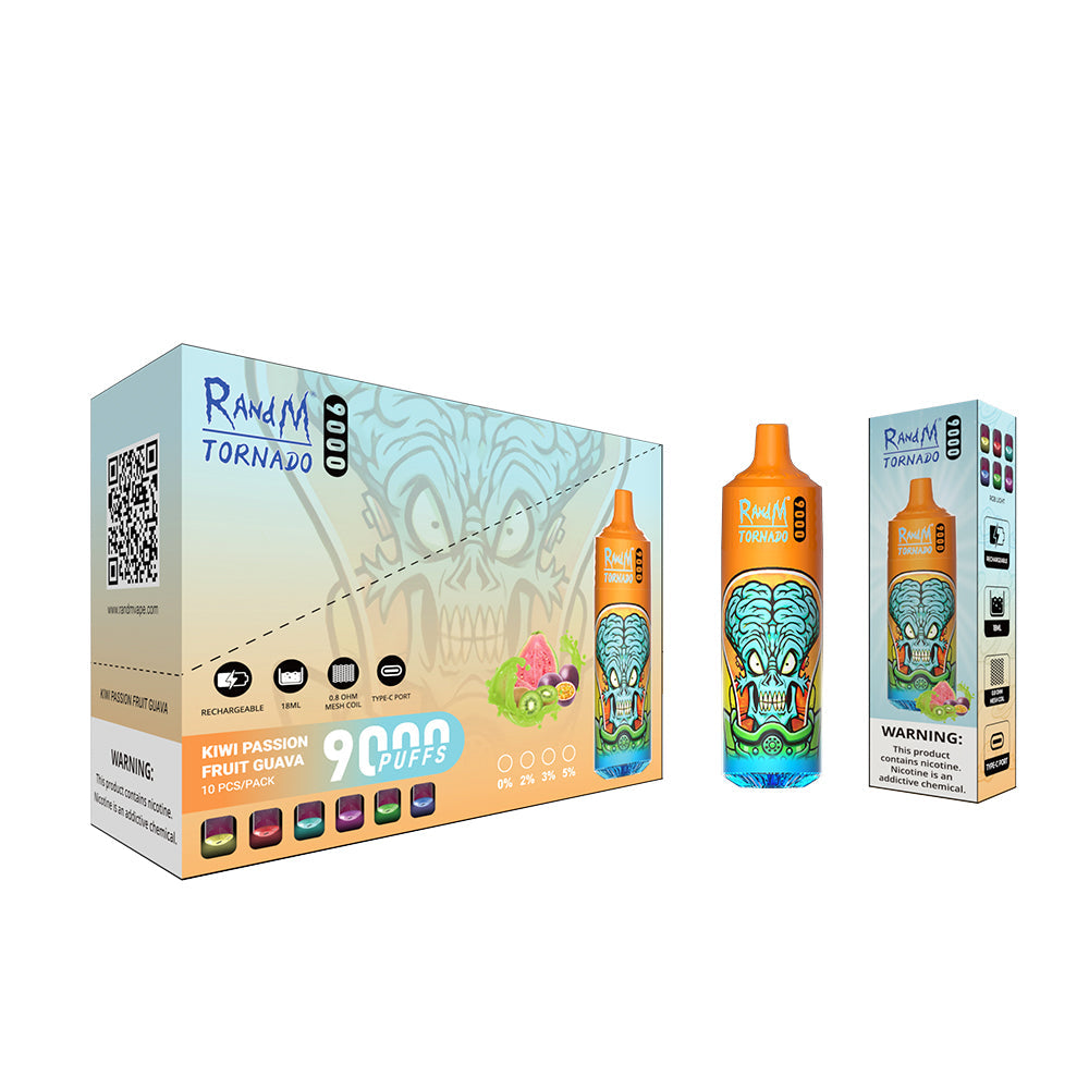 RAndM Tornado 9000 Caladas Vape Desechable (Caja de 10)