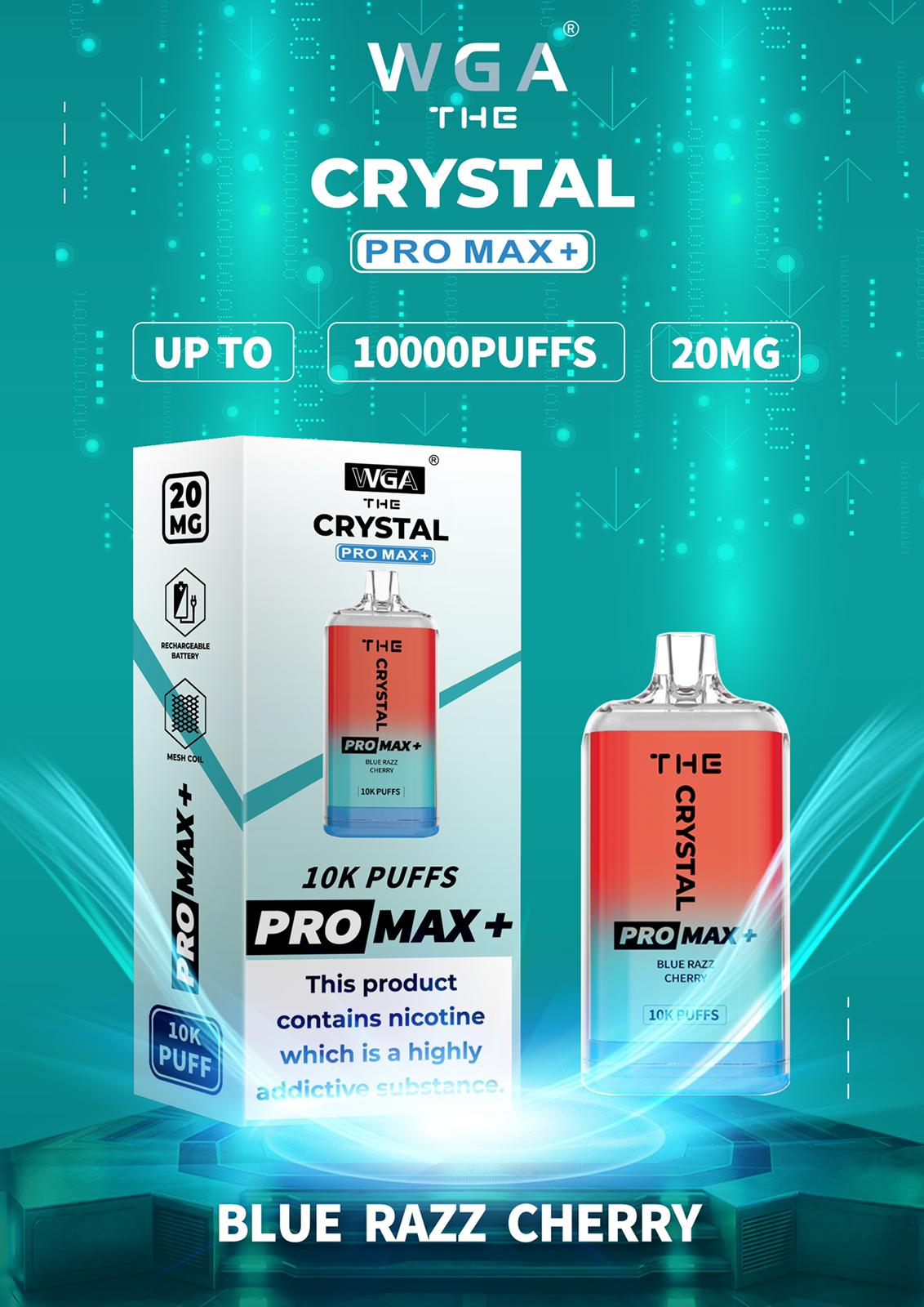 The Crystal Pro Max + 10000 Vape Desechable (Caja de 10)