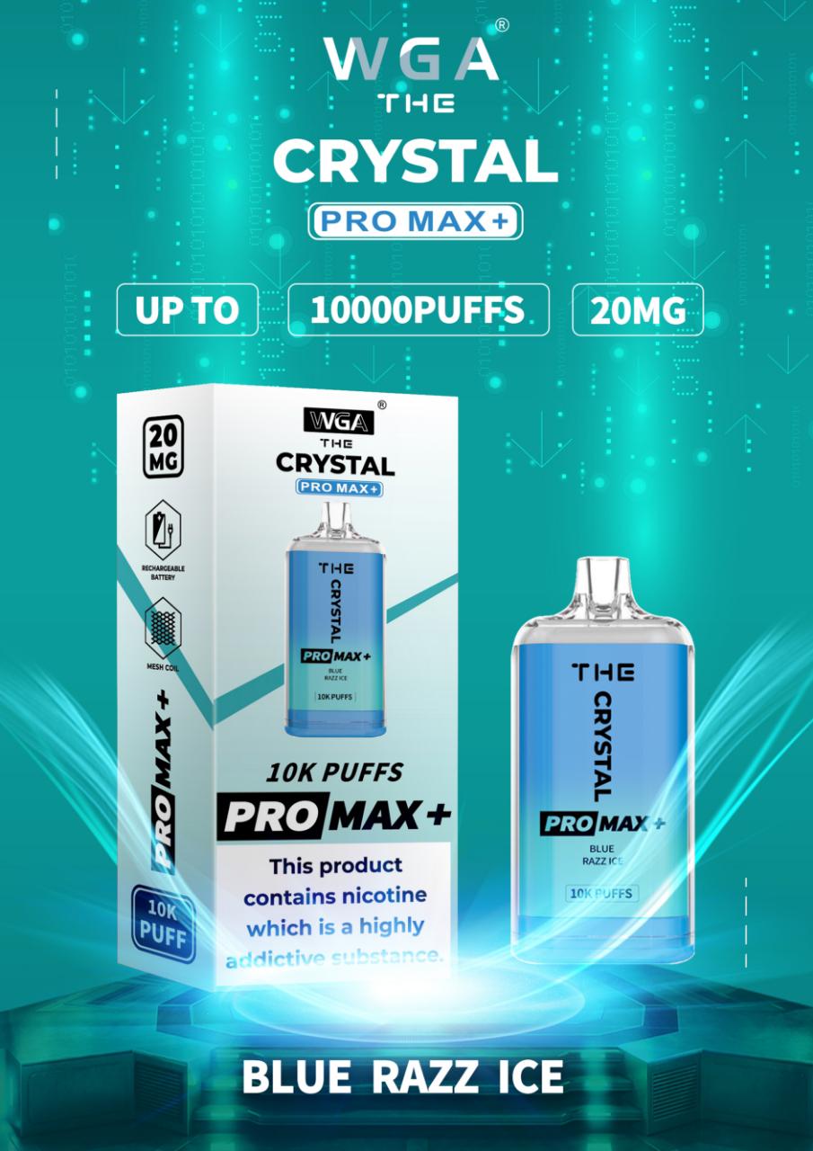 The Crystal Pro Max + 10000 Vape Desechable (Caja de 10)