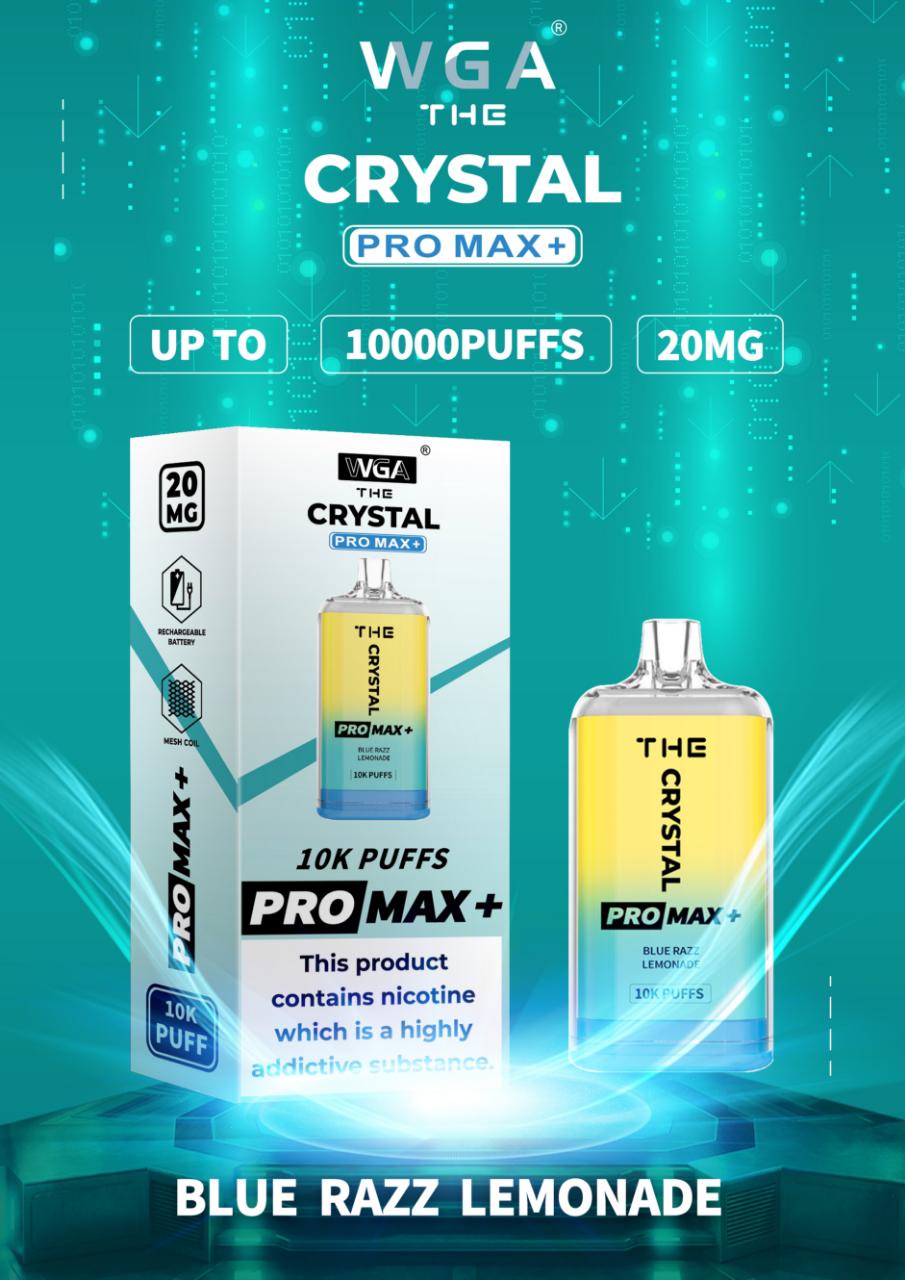 The Crystal Pro Max + 10000 Vape Desechable (Caja de 10)