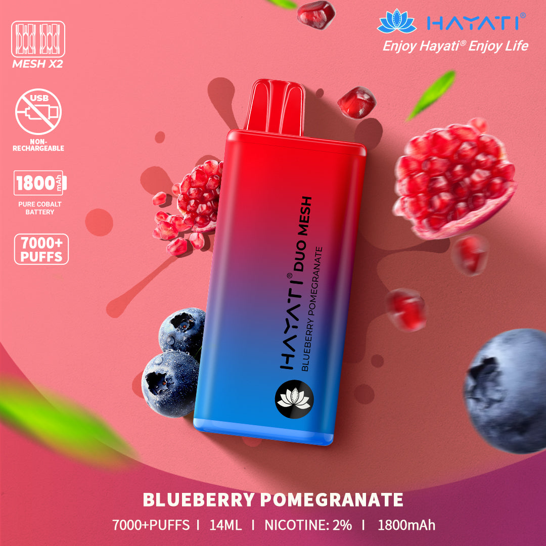 Hayati Duo Mesh 7000 Puffs Vape Desechable 