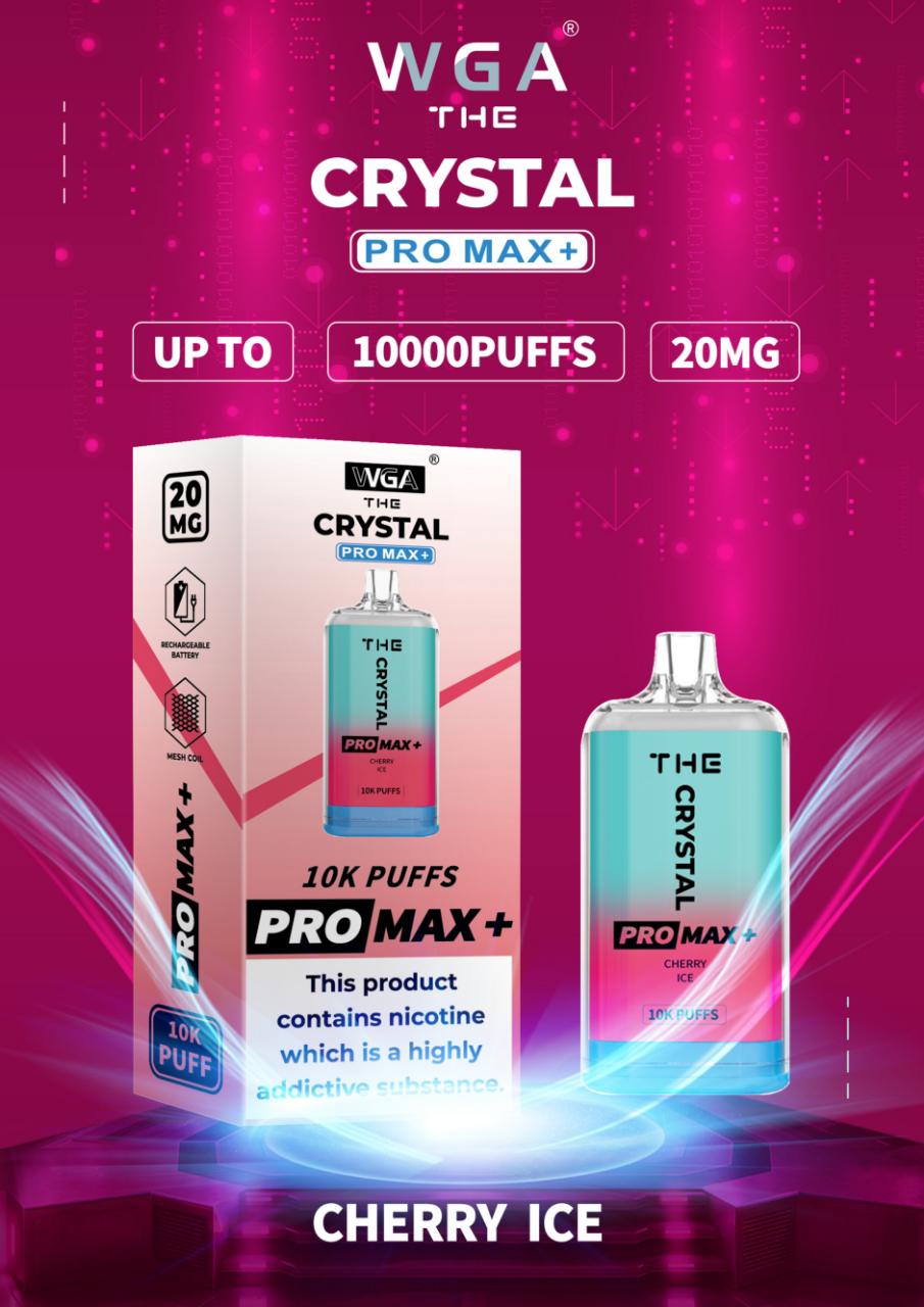 The Crystal Pro Max + 10000 Vape Desechable (Caja de 10)