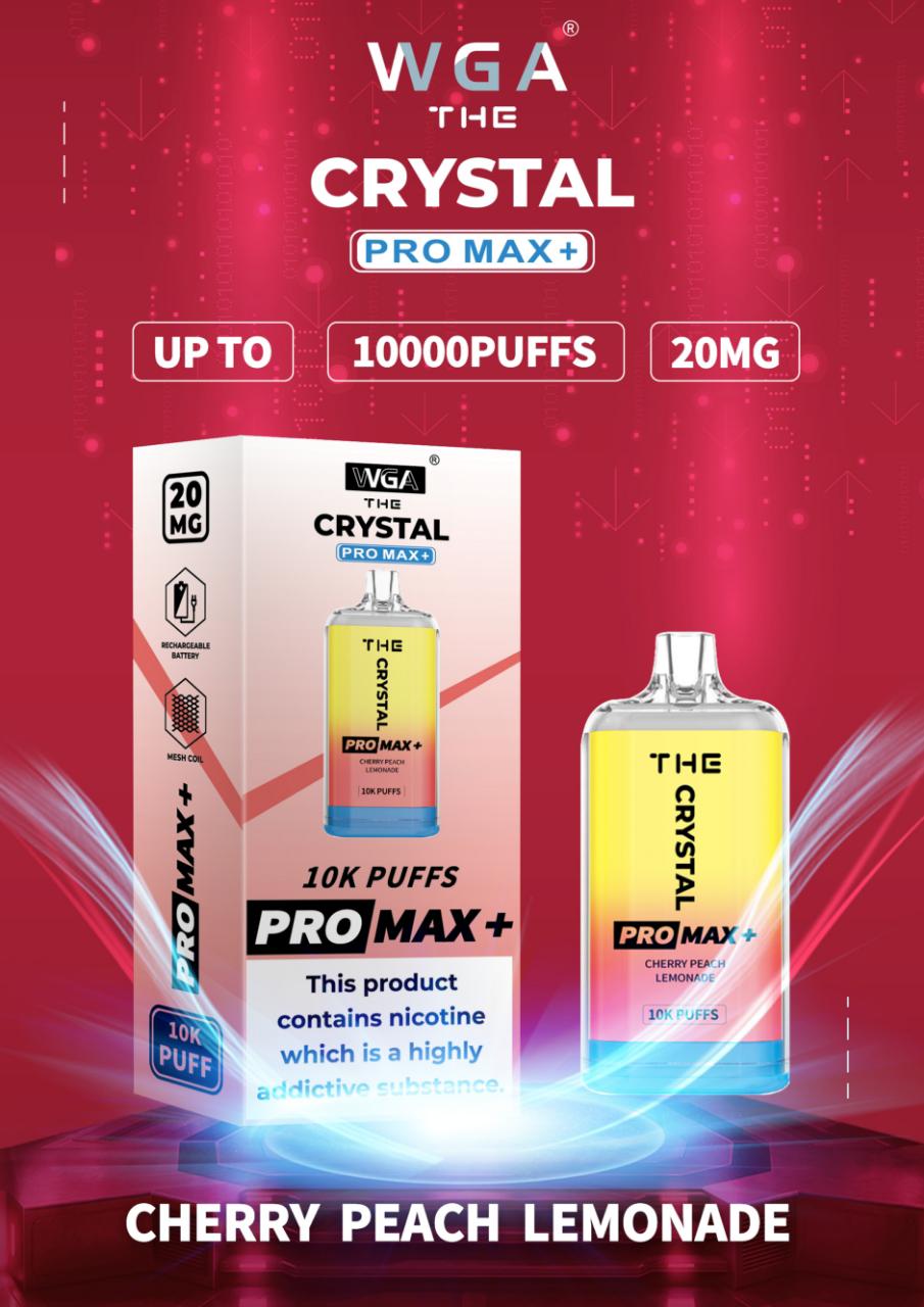 The Crystal Pro Max + 10000 Vape Desechable (Caja de 10)