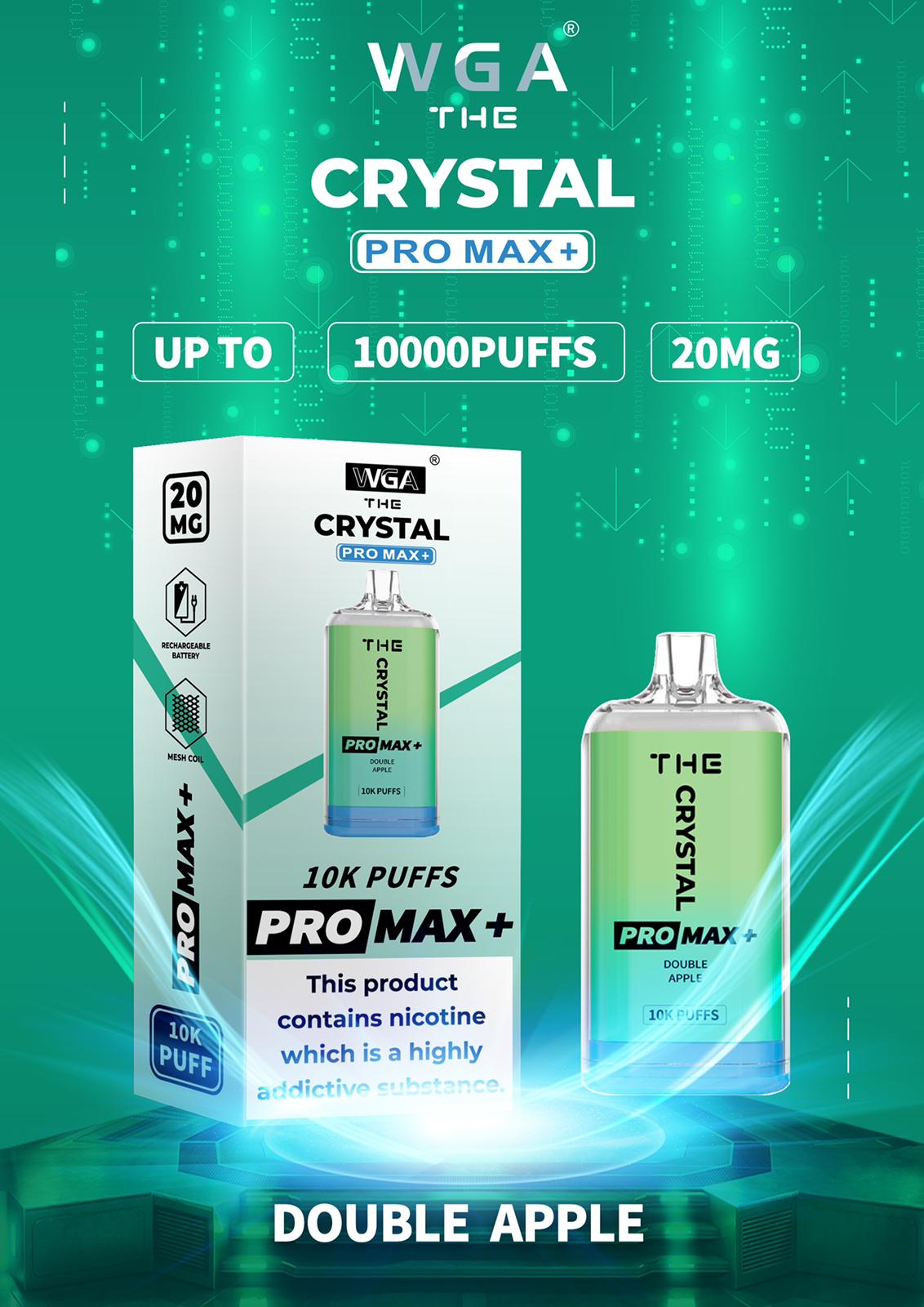 The Crystal Pro Max + 10000 Vape Desechable (Caja de 10)