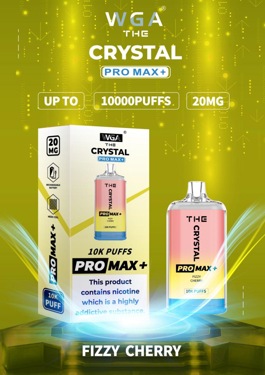 The Crystal Pro Max + 10000 Vape Desechable (Caja de 10)