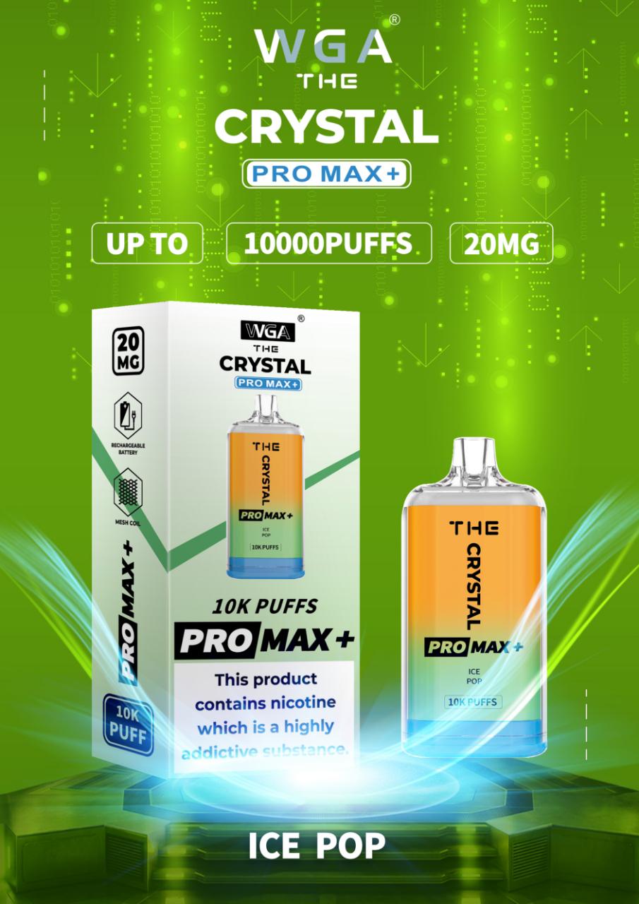 The Crystal Pro Max + 10000 Vape Desechable (Caja de 10)