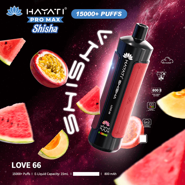 Hayati Shisha 15000 Caladas Vape Desechable