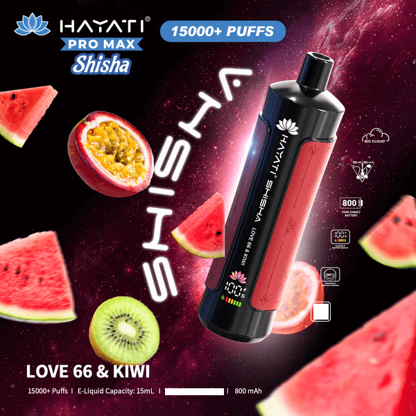 Hayati Shisha 15000 Caladas Vape Desechable