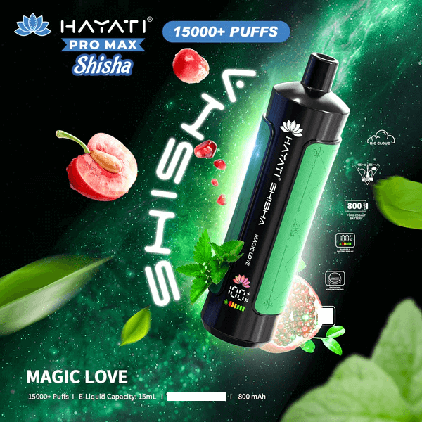 Hayati Shisha 15000 Caladas Vape Desechable