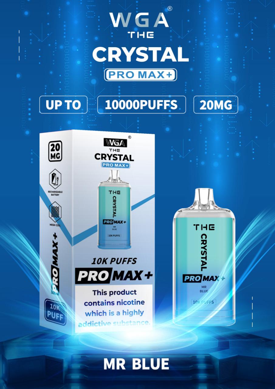 The Crystal Pro Max + 10000 Vape Desechable (Caja de 10)