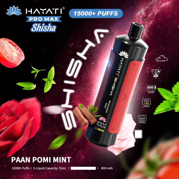 Hayati Shisha 15000 Caladas Vape Desechable