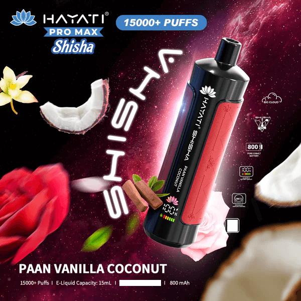 Hayati Shisha 15000 Caladas Vape Desechable