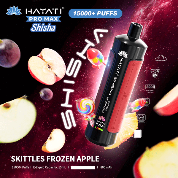 Hayati Shisha 15000 Caladas Vape Desechable (Caja de 10)