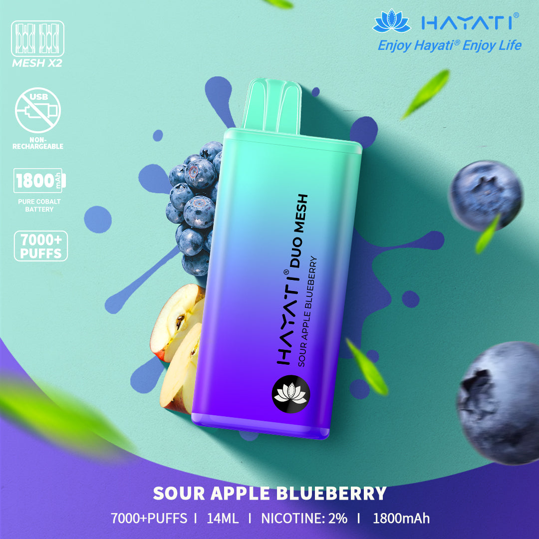 Hayati Duo Mesh 7000 Puffs Vape Desechable 