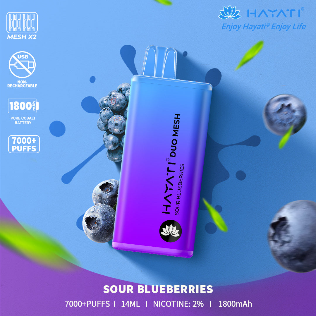 Hayati Duo Mesh 7000 Puffs Vape Desechable 