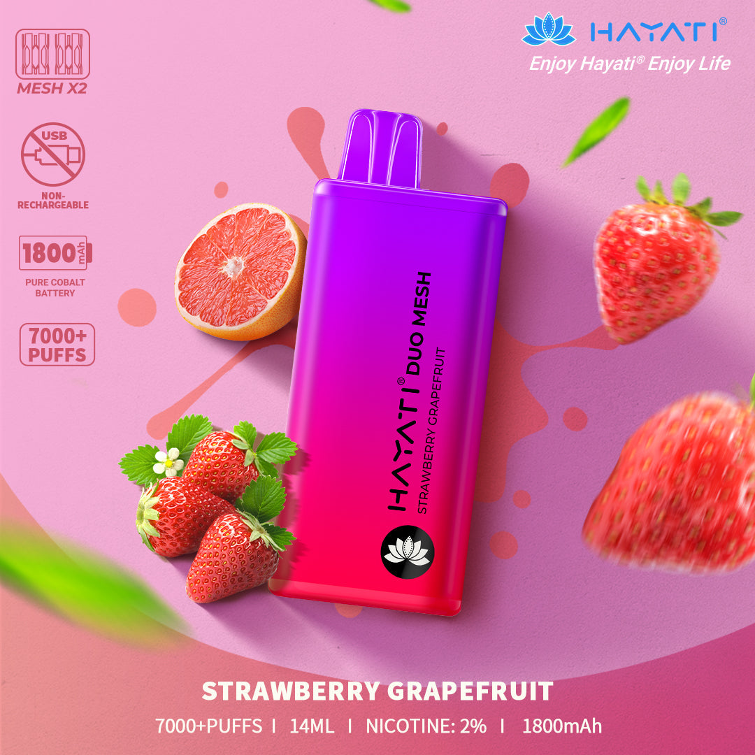 Hayati Duo Mesh 7000 Puffs Vape Desechable 