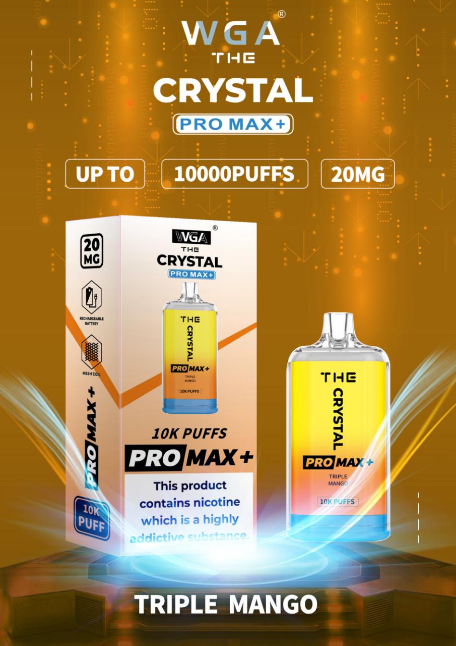 The Crystal Pro Max + 10000 Vape Desechable (Caja de 10)