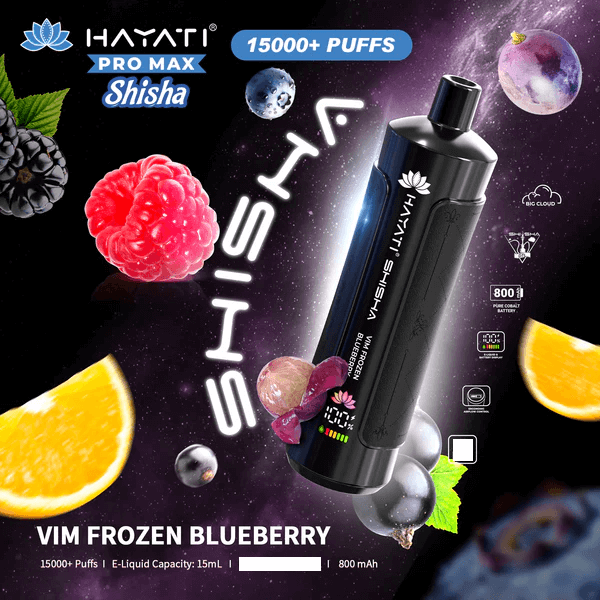 Hayati Shisha 15000 Caladas Vape Desechable (Caja de 10)