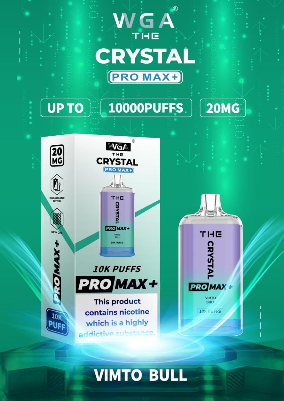 The Crystal Pro Max + 10000 Vape Desechable (Caja de 10)