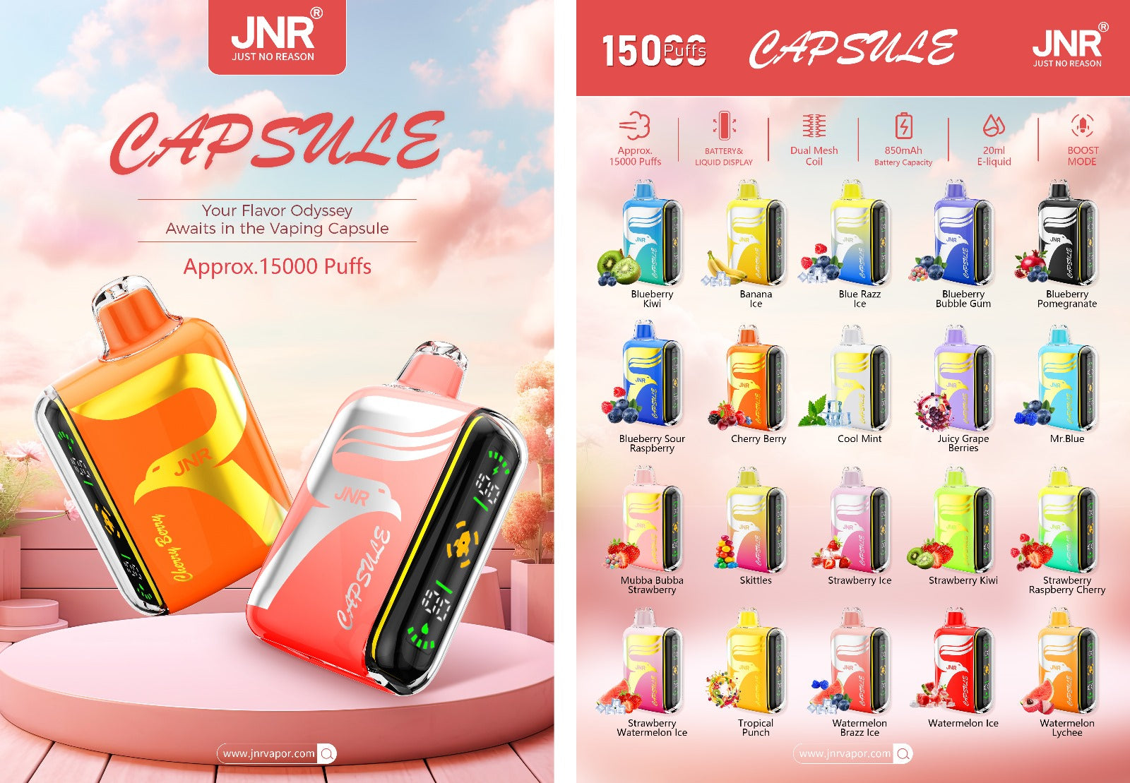 JNR Digital Box Capsule 15000 Caladas (Caja de 10)