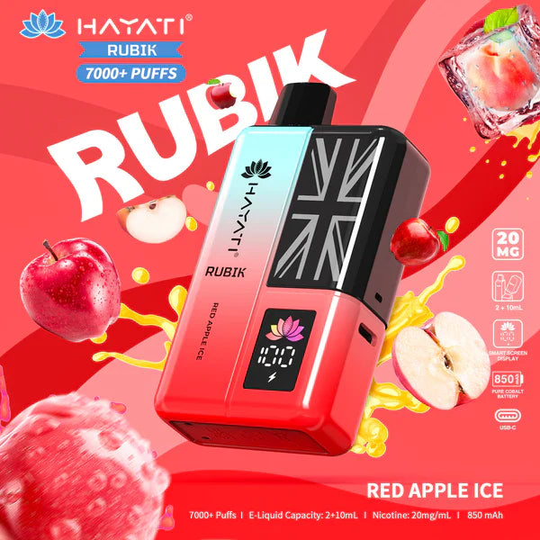 Hayati Rubik 7000 Puffs Disposable Vape (Box of 10)