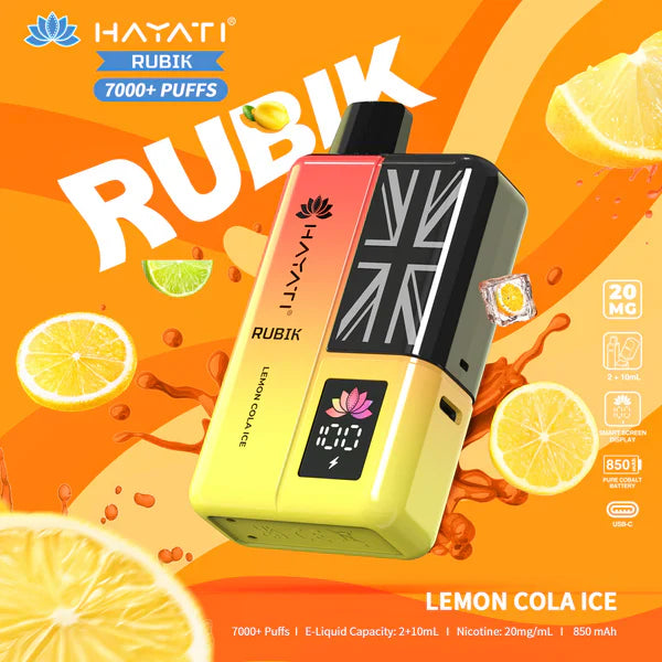 Hayati Rubik 7000 Puffs Disposable Vape (Box of 10)