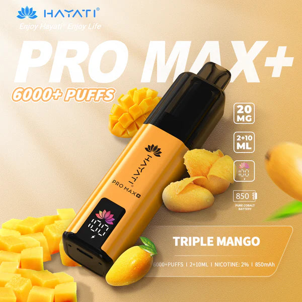 Hayat Pro Max+ 6000 Puffs Disposable Vape