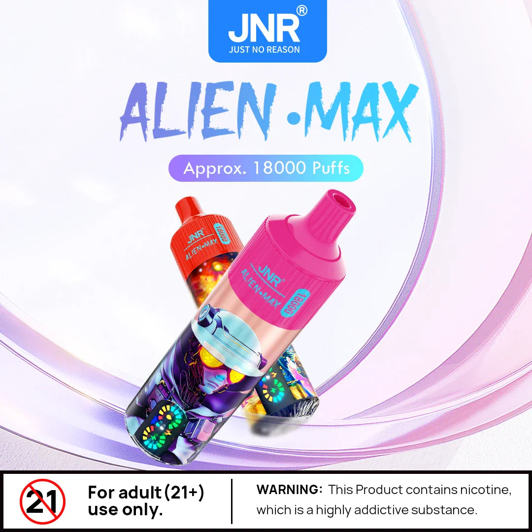 JNR Alien Max 18000 Caladas Vape Desechable (Caja de 10)