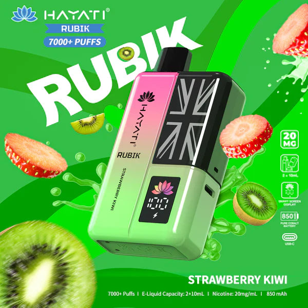 Hayati Rubik 7000 Puffs Disposable Vape (Box of 10)