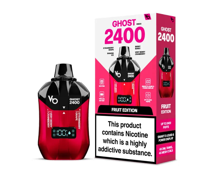 Ghost 2400 Caladas Vape Desechable (Caja de 5)