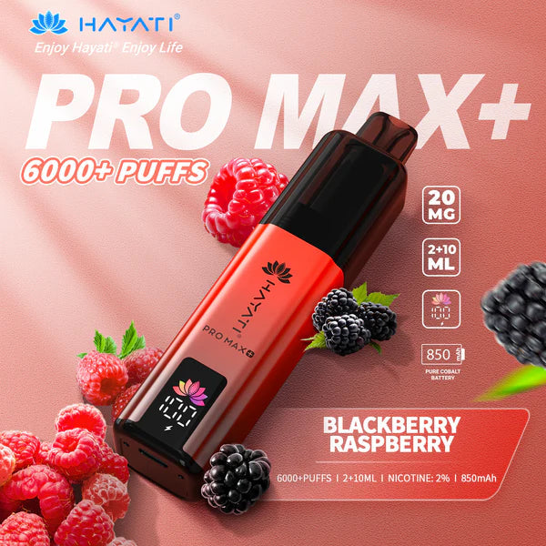 Hayat Pro Max+ 6000 Puffs Disposable Vape (Box of 10)