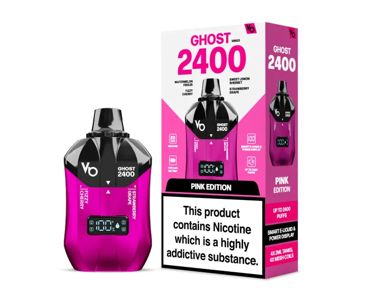 Ghost 2400 Caladas Vape Desechable (Caja de 5)