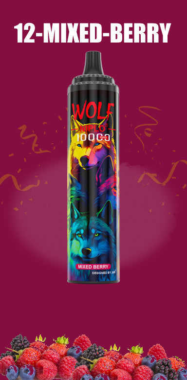 JNR Wolf Niplo 10000 Caladas Vape Desechable (Caja de 10)