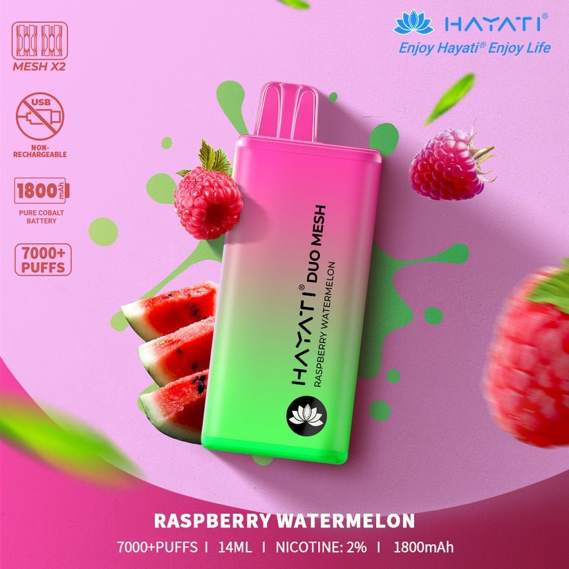 Hayati Duo Mesh 7000 Puffs Vape Desechable 